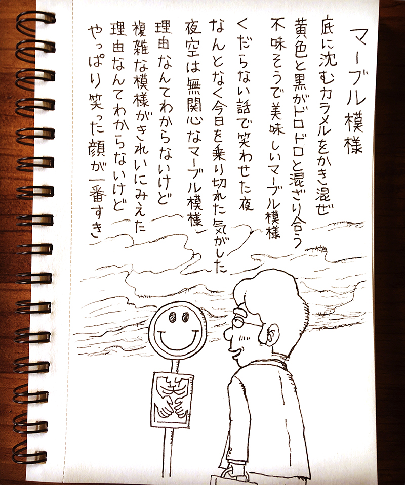 【はみだし日記】マーブル模様