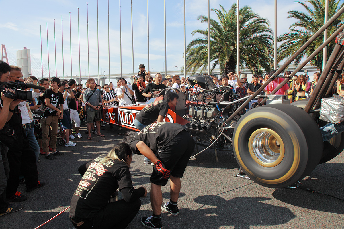 AUTO LEGEND 2013 会場に展示されたドラッグレーシングカー